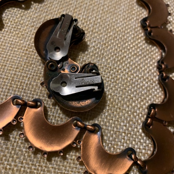 Vintage Matisse Renoir copper and enamel set. - Picture 4 of 5